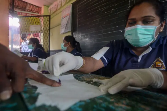 
Guidelines For Upcoming Sri Lanka's General Election Sri Lanka An Election officer marks mock voter's finger during a mock election
