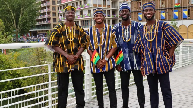 Joseph Paul Amoah and the relay team