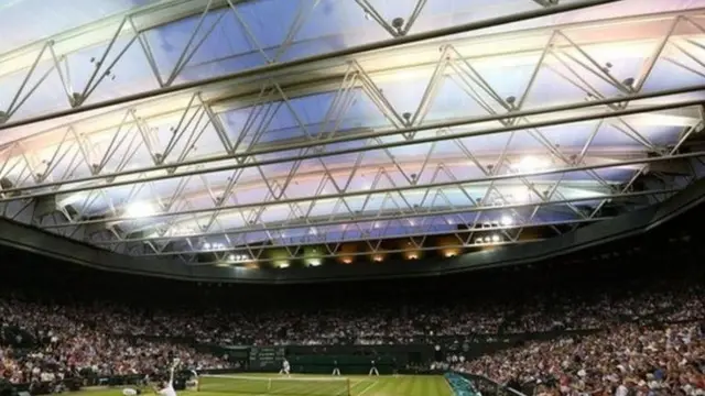 साल 2009 में विंबलडन के सेंटर कोर्ट में अस्थाई छत लगाई गई थी.