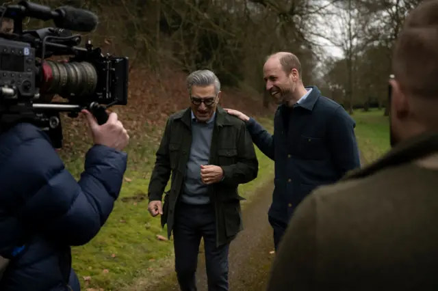 Eugene Levy and the Prince of Wales at Windsor Castle
