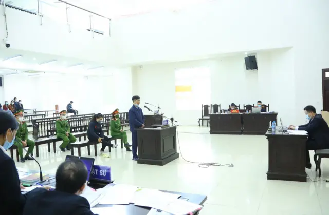 Một phiên tòa tại Hà Nội vào năm 2021