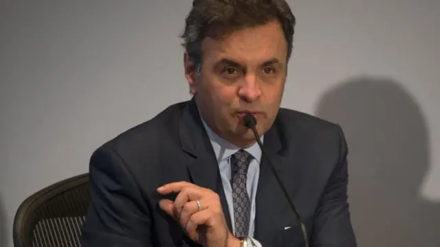 O senador Aécio Neves