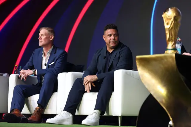 Ronaldo durante la presentación del calendario de juegos del Mundial 2026