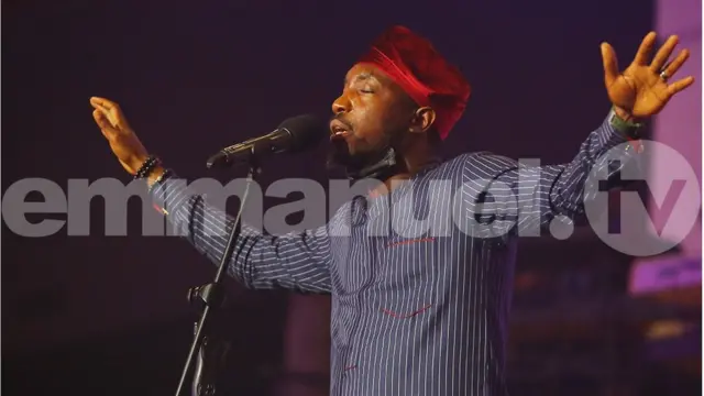 Nigerian singer Timi Dakolo perform for TB Joshua Day of Tribute