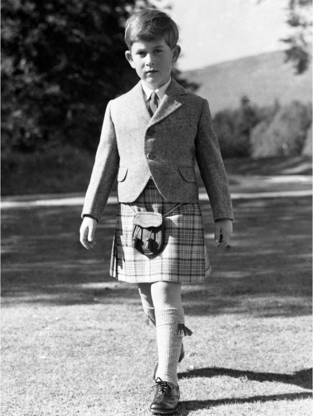 Prince Charles pictured for his 7th birthday