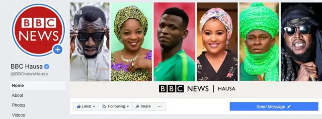 shafin BBC Hausa na Facebook