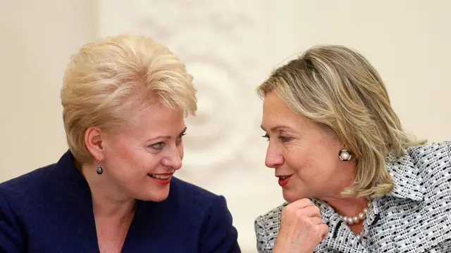 Грибаускайте та Клінтон