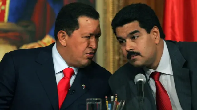 Chávez y Maduro