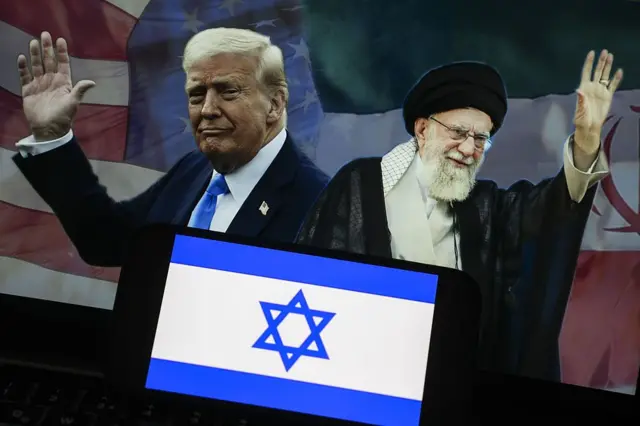 Ông Trump và ông Khamenei Ông Trump và ông Khamenei