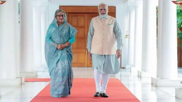 नरेंद्र मोदी आणि शेख हसिना