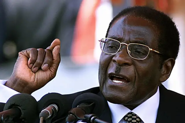 Onyeisiala mba Zimbabwe bụ Robert Mugabe n'afọ 2003