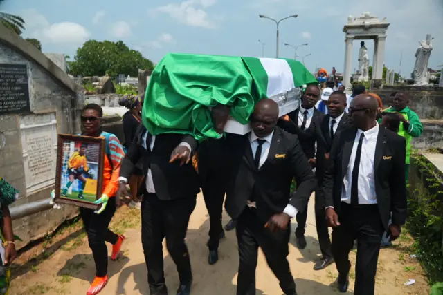 Peter Rufai making his final journey home