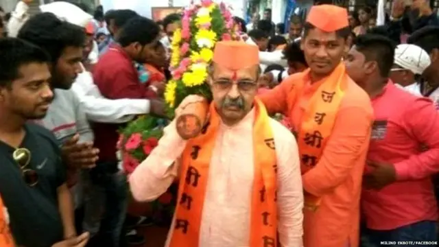 સમસ્ત હિંદુ અઘાડીના મિલિંદ એકબોટે