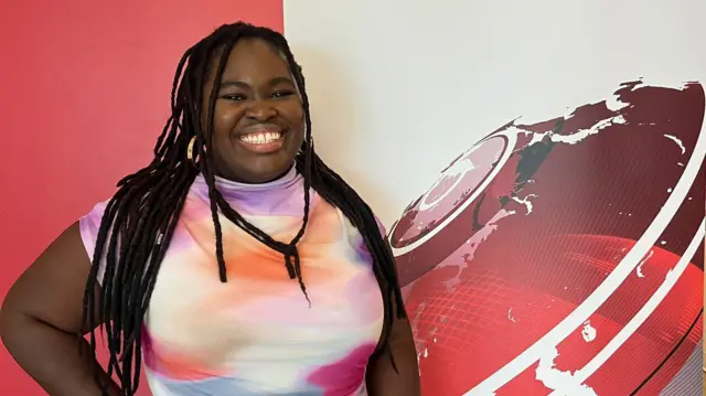 Daymé Arocena en las oficinas de BBC Mundo en Miami 