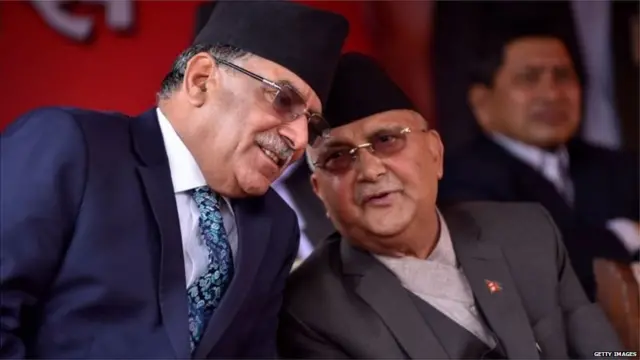 प्रचंड और ओली