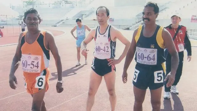 Record holding Sri Lankan senior sprinter Tilsen Wijey