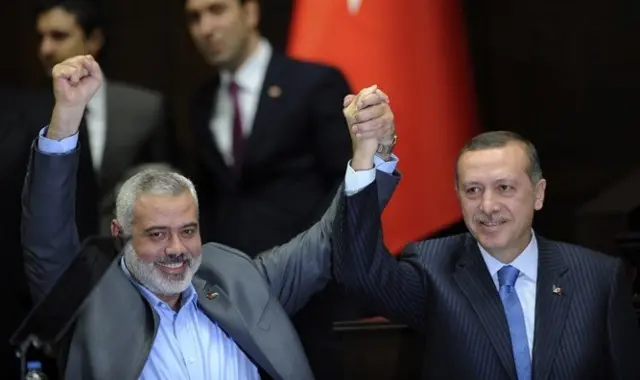 Hamas lideri İsmail Haniye ve Cumhurbaşkanı Recep Tayyip Erdoğan