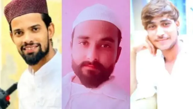 সম্ভলের ঘটনায় নিহত বিলাল, নাঈম ও কাইফ (বাঁ দিক থেকে)।