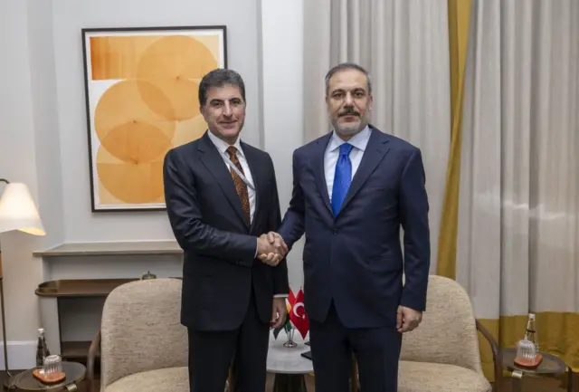 Dışişleri Bakanı Hakan Fidan ve IKYB Başkanı Neçirvan Barzani
