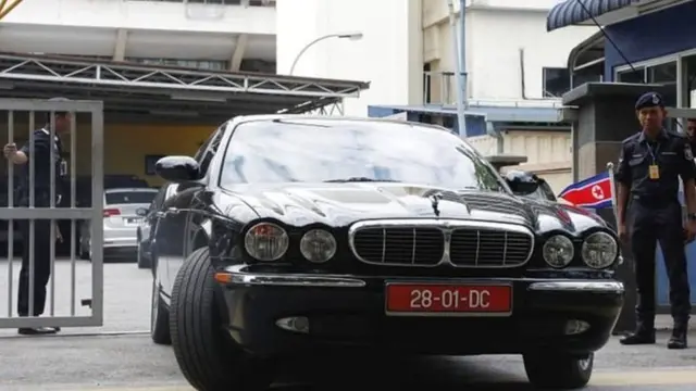 朝鲜使馆人员离开吉隆坡中央医院