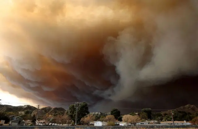 los angeles, kebakaran, api