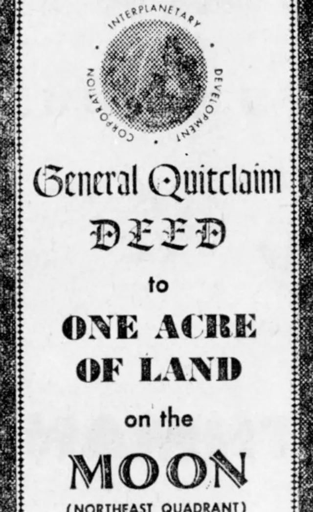 ਵਨ ਏਕਰ ਲੈਂਡ ਔਨ ਮੂਨ ਦਾ ਸਵਰਕ