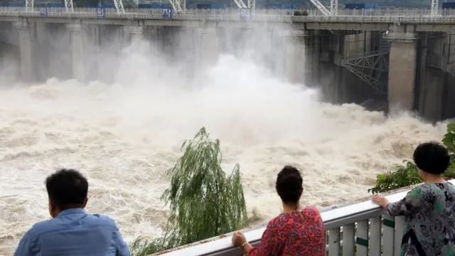 정부는 팔당댐 등 6개 댐과 16개 다기능 보를 개방했다