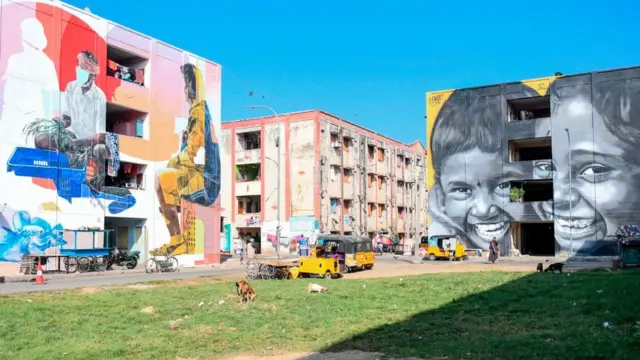 சென்னையின் நகர்ப்புற குடியிருப்புப் பகுதி