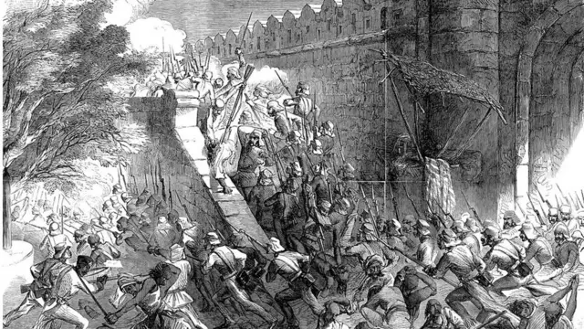 মৌলভী বাকার যে কাশ্মীরী গেট এলাকায় থাকতেন, সেই অঞ্চল পুনর্দখল করছে ব্রিটিশ বাহিনী