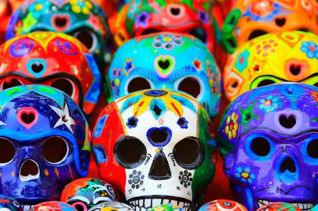 "Calaveritas" de colores.