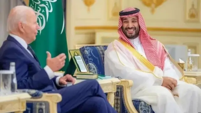 امریکی صدر جو بائیڈن اور سعودی ولی عہد شہزادہ محمد بن سلمان