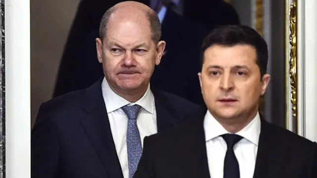 Олаф Шольц та Володимир Зеленський