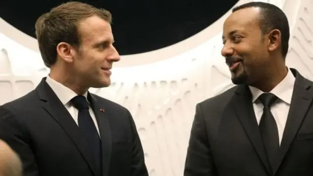 Abiy iyo Emmanuel Macron