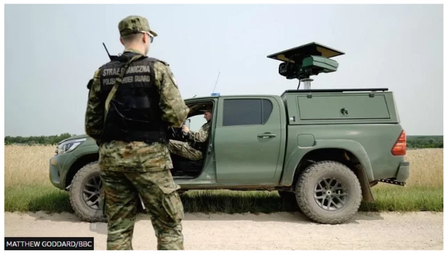 पोलैंड के सुरक्षा कर्मी