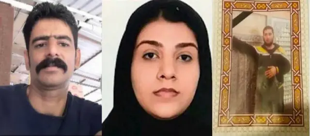 از راست: حسین آبروی، شبنم دیانی و روحالله (جواد) نظری فتحآبادی