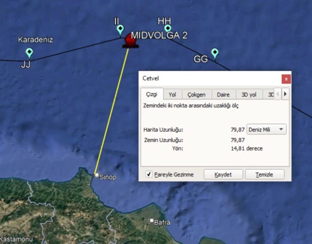 2 Aralık'taki saldırı ihbarının yapıldığı coğrafi bölgeyi paylaştı
