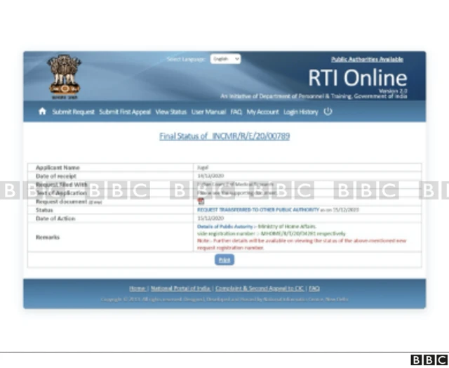 गृहमंत्रालयाचा प्रतिसाद