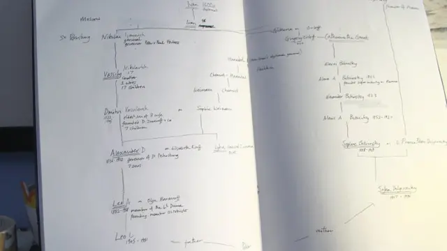 Генеалогическое древо семейства Зиновьевых-Долгоруких.