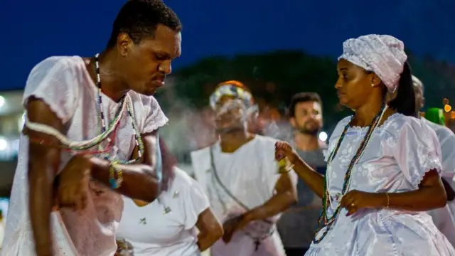 Ritos de la religión candomblé.