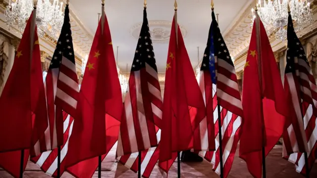 中美国旗
