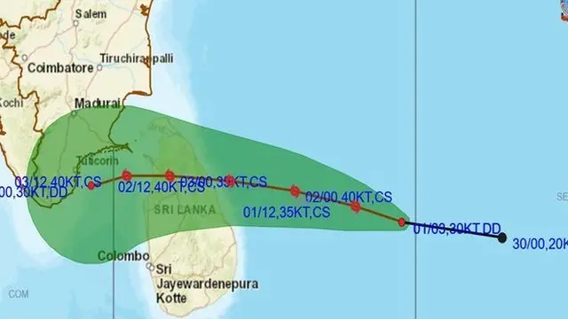 குமரிக் கடல் பகுதியை நெருங்கும் புதிய புயல் - எப்போது கரையைக் கடக்கும்?