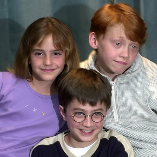 Daniel Radcliffe, Rupert Grint y Emma Watson