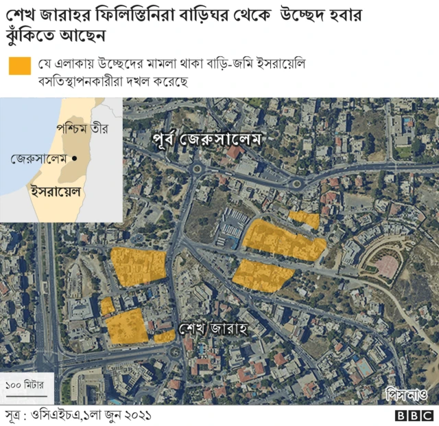 শেখ জারাহর ফিলিস্তিনিরা উচ্ছেদের ঝুঁকিতে