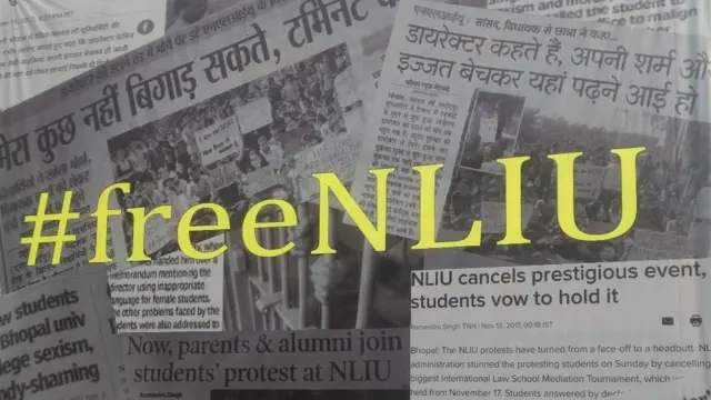 नेशनल लॉ इंस्टीट्यूट यूनिवर्सिटी के डायरेक्टर पर उत्पीड़न के आरोप