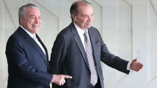 O presidente Michel Temer e o chanceler brasileiro Aloysio Nunes