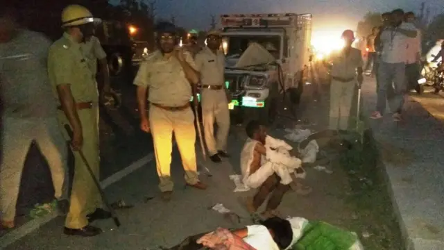 पुलिस घटना स्थल पर