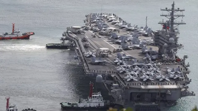 ناو هواپیمابر یواساس رونالد ریگان، عکس مربوط به اکتبر 2017