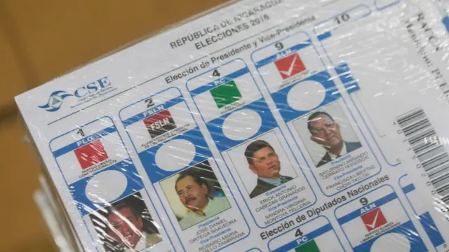 Boleta de las elecciones nicaragüenses de 2016