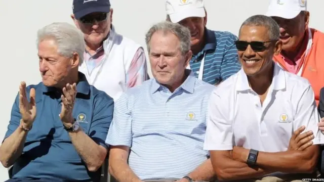 ਤਿੰਨ ਸਾਬਕਾ ਰਾਸ਼ਟਰਪਤੀ- ਕਲਿੰਟਨ, ਜਾਰਜ ਬੁਸ਼ ਤੇ ਓਬਾਮਾ