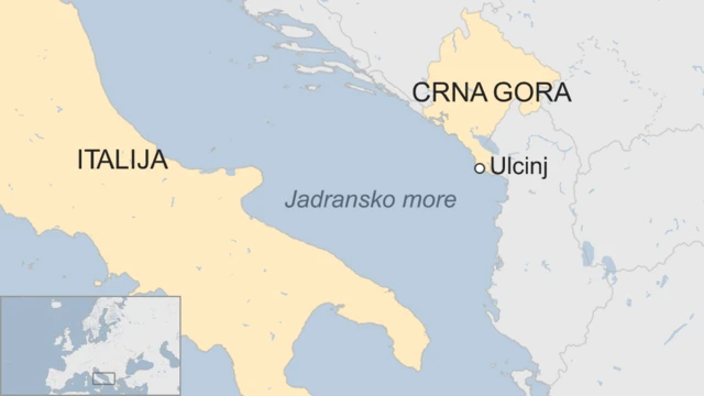 Мапа Јадранског мора